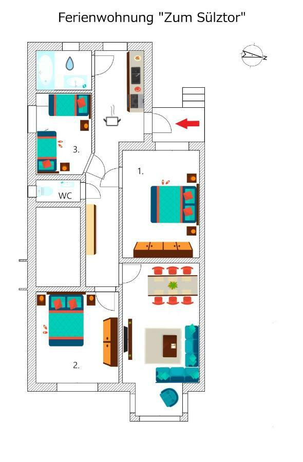 Apartmán Zum Suelztor Lüneburg Exteriér fotografie